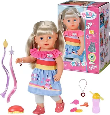 BABY Born Blonde Hair Sister Doll 43cm • £38.99