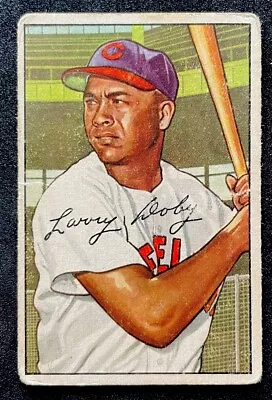 LARRY DOBY 1952 Bowman #115 Cleveland Indians HOF GD-VG • $44.99