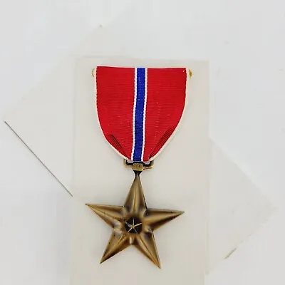 WW2 US Bronze Star Medal Slot Brooch NOS • $22.45