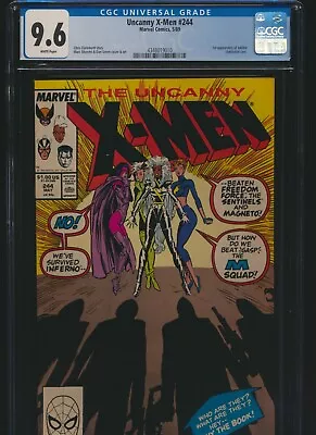 Uncanny X Men 244 Marvel 1989 CGC 9.6 White Pg Claremont 1st Jubilee Key NR  .99 • $1.25