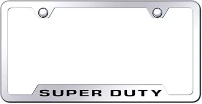 Super Duty Mirrored Chrome Notched License Plate Frame • $19.95