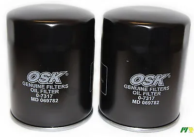 2 Units OSK Oil Filter Suit Z313 For Ford Mitsubishi Pajero Triton Diesel • $49.99