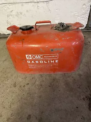 Vintage OMC Metal Outboard Motor Boat Marine 6 Gallon Fuel Gas Tank Can • $40