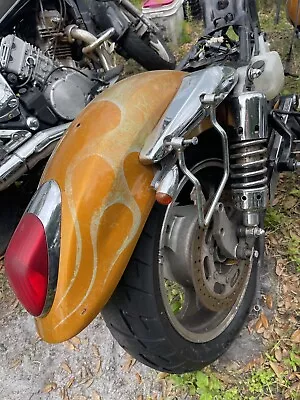 2002 Rear Fender And Tail Light Kawasaki Vulcan 1500 VN1500P Mean Streak • $199