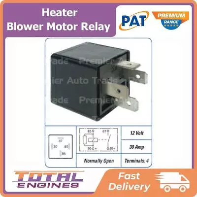 PAT Premium Heater Blower Motor Relay Fits Holden Camira JD 1.8L 4Cyl 18JU (LV6) • $26.52