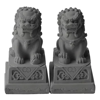  Chinese Cement Lion Table Top Decor Fish Tank Decoration Coffee • £15.99