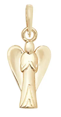 9ct Gold Praying Angel Holy Cherub Winged Pendant Medallion Charm Gift Box  • £79.99