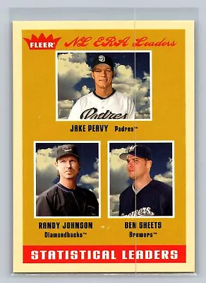 NL ERA Leaders ( Peavy / Randy Johnson / Sheets) 2005 Fleer Tradition #2 C23 • $1.55