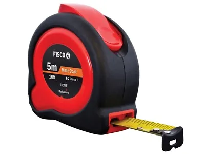 £16.81 • Buy Fisco TKC5ME Tuf-lok Tape Measure 5m 16ft Imperial Metric Site Garage Workshop