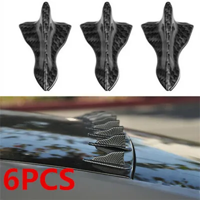 Shark Fin Diffuser Vortex Generator Car Windshield Roof Spoiler Bumper Decor • $17.99