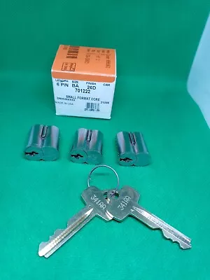 Kaba Ilco 6-Pin Interchangeable Core Keyway A Master Key System 44 Satin Chrome • $54.99