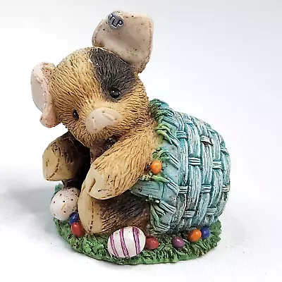 Vtg Enesco TLP This Little Piggy Easter Figurine “Spillin' The Beans” Resin 2  • $9.99