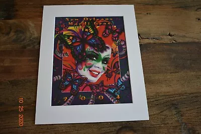 Mistretta New Orleans 2004 Metamorph Eyes Mardi Gras Matted Poster Art Print • $24.95