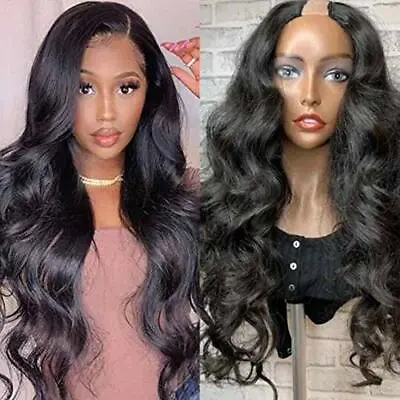 180% Density Body Wave U Part Human Hair Wig Long Wavy Brazilian U Part Wig • $284.75