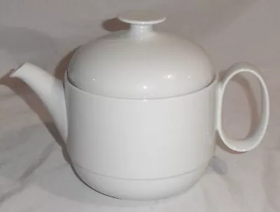 Vintage Rosenthal  Duo White  Lidded Teapot Coffee Pot Ambrogio Pozzi Germany • $39.95