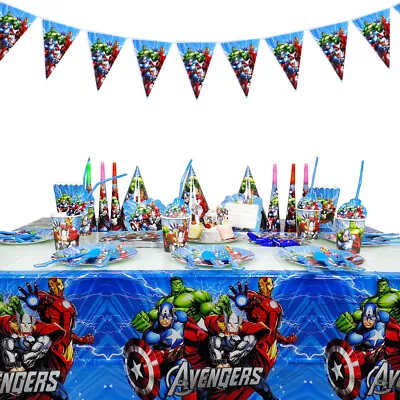 £3.69 • Buy Marvel Avengers Superhero Party Birthday Spider Hulk Decoration Tableware Plate