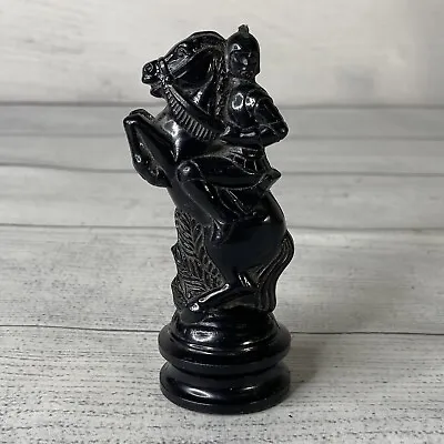 Vintage Anri E.S. Lowe Renaissance BLACK KNIGHT Chessman Piece • $6.85