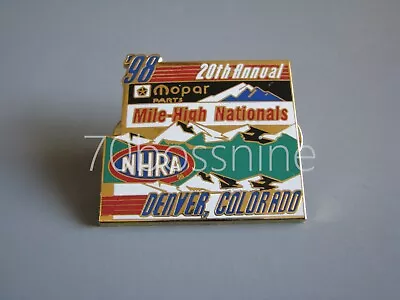 1998 Mopar Parts Mile High Nationals Denver Nhra Drag Racing Hat Lapel Pin • $12.50