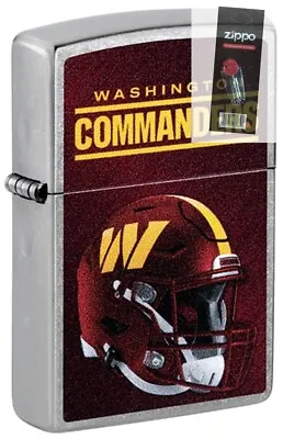 Zippo 48450 NFL Washington Commanders Helmet Lighter + FLINT PACK • $47.23