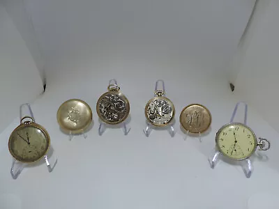 4 Vintage Elgin Pocket Watches Parts Only • $24.99