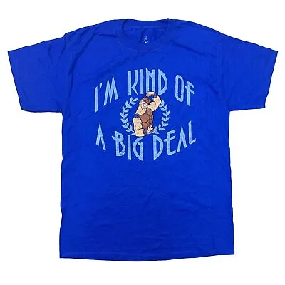 Walt Disney T-Shirt Graphic Print Y2K Blue Mens Medium • £11.99