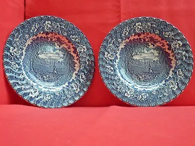 £8 • Buy Pair Of  England's Heritage  Ceramic Shallow Bowls By H Aynsley & Co Of England