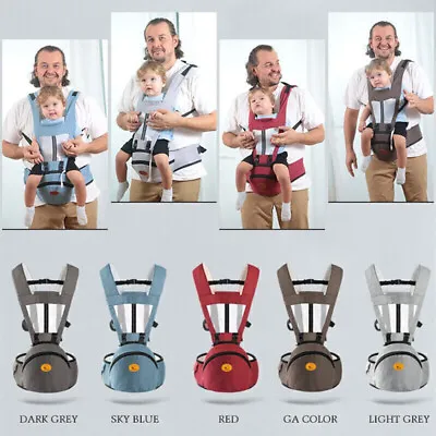 £13.80 • Buy Baby Carrier With Hip Seat Newborn Toddler Carriers Backpack Shoulder Adjustable