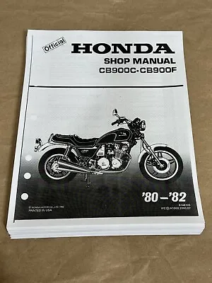 Service Shop Repair Manual 80-82 Honda CB900C CB900F CB900 Super Sport Custom • $23.99