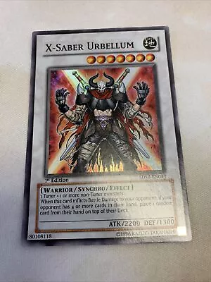 Yu-Gi-Oh!  X-Saber Urbellum 5D's  5DS2-EN043 1st Edition Super Rare NM  • $1.95