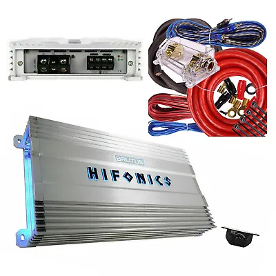 Hifonics Bg-4000.1d Brutus 1 Ch Car Stereo 8000w Amplifier + 0 Gauge Amp Kit • $359