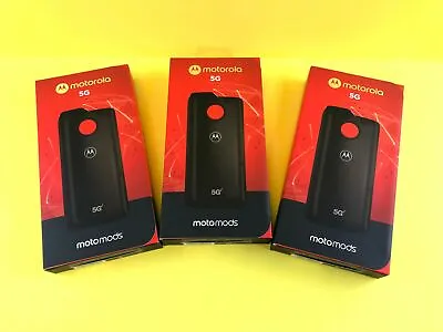 Lot Of 3 Black Motorola 5G Moto Mod For Moto Z3 Moto Z4 Verizon New #K38675 • $57.98