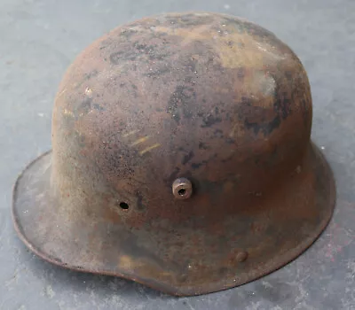 Rare Vintage WWI German Military Combat Helmet Metal Shell M16 Original • $345