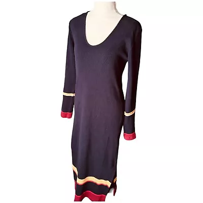 { Country Road } Long Dress -Navy Blue -Knit - Size XL -Winter Sweater Dress • $35