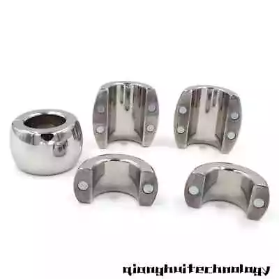 Magnetic Ball Stretcher Ring Cuffs Scrotum Pendant Peni Lock Male Chastity • $41.29