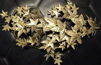 Mid Century Modern C.Jere Brutalist Metal Leaf Leaves Wall Hanging Sculpture VTG • $225