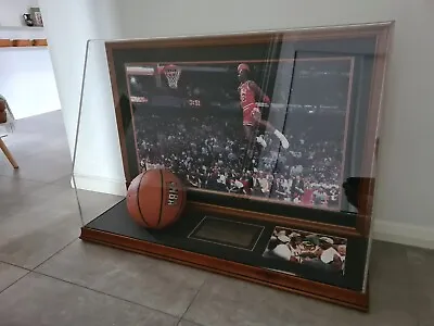 $12500 • Buy Signed Michael Jordan Basketball In A Custom Clear Case 100% Authentic