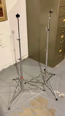 Two Vintage SLINGERLAND Straight Cymbal Stands VGC! • $39.99