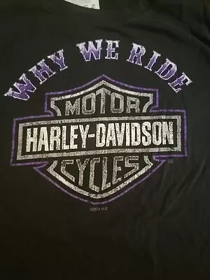 Womens~ Harley Davidson     T Shirt~ Large~Zips ~Mackinaw City~ Michigan • $12