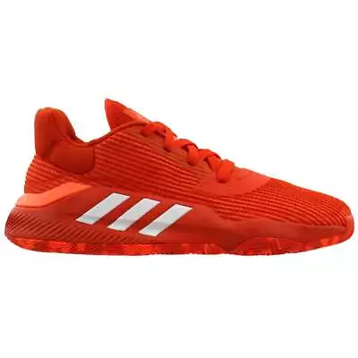 Adidas Pro Bounce 2019 Low Basketball  Mens Orange Sneakers Athletic Shoes EF067 • $49.99