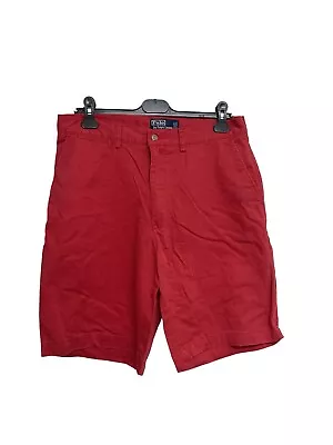 Ralph Lauren  Polo Classic Fit Cotton Chino Type  Shorts W32 32” Red (J1099) • £14.99