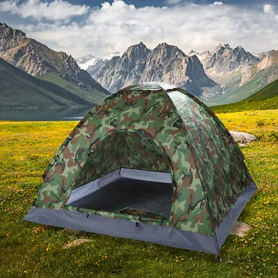 3-4 Persons Camping Tent Automatic Folding Quick Shelter Outdoor Hiking W/Bag • $26.99