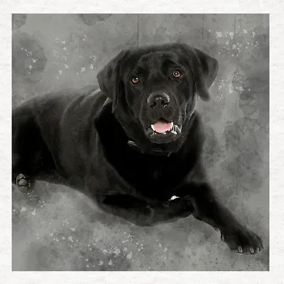 Dog - Black Labrador Fabric Craft Panels In 100% Cotton Or Polyester  • £5.45