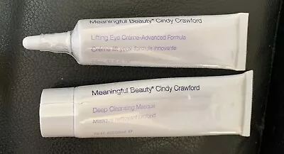 2 Cindy Crawford Meaningful Beauty Lifting Eye Crème & Cleansing Masque Sealed • $20