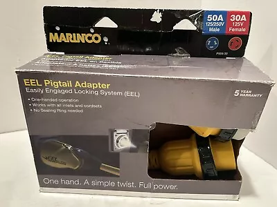 Marinco P504-30 EEL Pigtail Adapter | 50A 125/250V Male | 30A 125V Female • $69.99