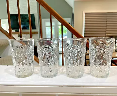 Set 4 Rare Depression Glass MCKEE ROCK CRYSTAL 5” Flat 8 Oz Tumblers • $99.99