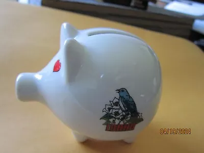 Vintage Pig Piggy Bank IDAHO State Bird & Hearts Adorable 4x3  • $7.77