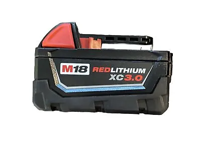 (1) GENUINE 18V Milwaukee 48-11-1828 3.0 AH Battery M18 XC Red Lithium 18 Volt • $49.99