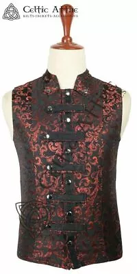 Brocade Men's Vest Waistcoat Gothic Steampunk Victorian / Western - Reenactment • $24.20