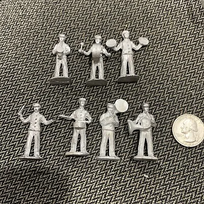 Vintage Unmarked Lead Marching Band Figures Lot Of 7 Unpainted • $19.95