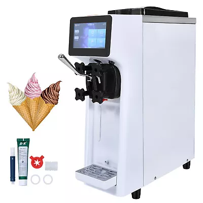 VEVOR Soft Serve Ice Cream Machine Maker 10L/H Yield Single Flavor Countertop • $1049.99
